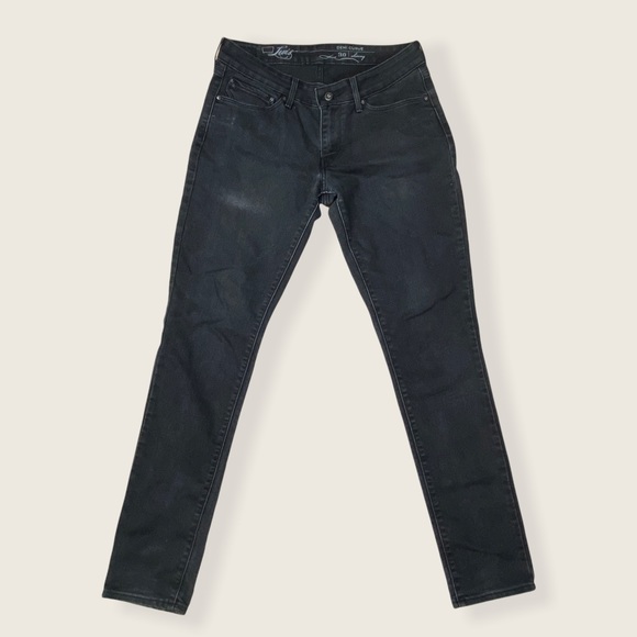 Levi’s San Francisco Mid Rise Black Demi Curve 30 - Picture 2 of 12
